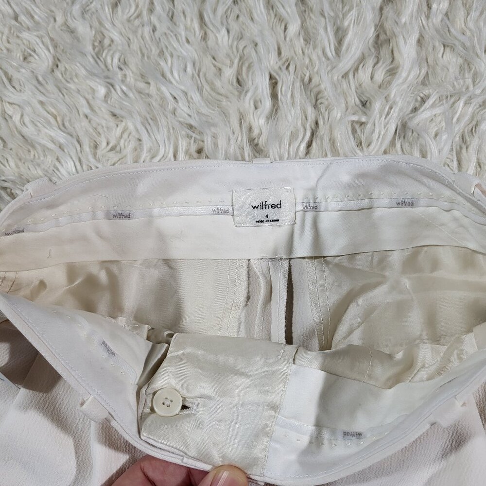 New Aritzia Wilfred Effortless 7" Light Birch Bouleau Pale Short - Size 4 - Picture 9 of 16